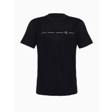 Imagem de Camiseta Infantil Menino Calvin klein Logo CK Preta-Masculino
