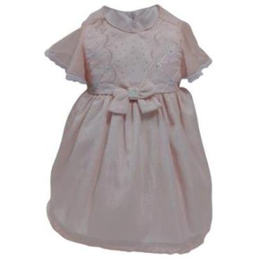 Imagem de Vestido Bebê Menina Luxo Bordado Festa Paraiso Verão 13952-Feminino