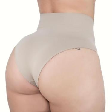 Imagem de Calcinha Cinta Modeladora Compressão - Fanáticos por Cintas, Bege, M, 