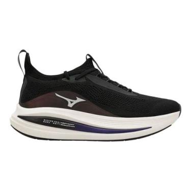 Imagem de Tênis Mizuno Neo Aura Knit Unissex - Preto 40, Preto, 40