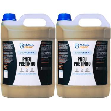 Imagem de 2 Limpa Pneu Incolor em Gel Baba Pronto Uso - 5 Litros - Magil