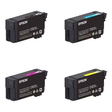Imagem de Kit Cartuchos De Tinta T40w Epson Plotter T3170 T5170 - 4 Cores