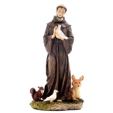 Imagem de Estatua São Francisco Assis Em Resina Veronese 30 Cm