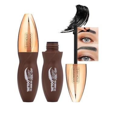 Imagem de Gel de sobrancelha destacável para mulheres, sobrancelhas mais cheias e definidas, chocolate castanho espresso, castanho-acastanhado, acastanhado, 5 dias de longa duração, à prova de suor, presente