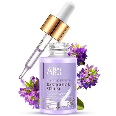 Imagem de ANAI RUI Bakuchiol Sérum Facial para o rosto, Bakuchiol Retinol Alternativo, Soro Suavizante com Ácido Hialurônico e Peptídeos, Soro para Pele Sensível, Anti-Envelhecimento e Rugas, 1Fl.Oz