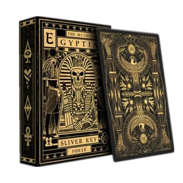 Imagem de TAOYATAO Coleção de cartas de pôquer da mitologia egípcia, raras, limitadas, presente para homens ou mulheres, ótimo para magia, jogos de cartas e festas