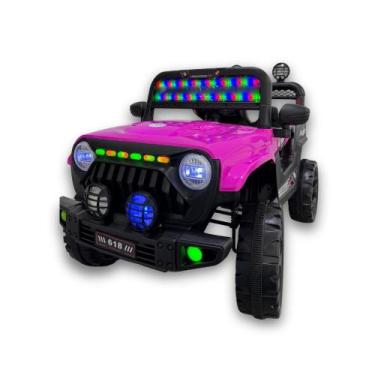 Imagem de Jipe Infantil Elétrico 12V Safari Rosa - Unitoys