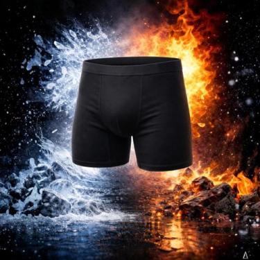 Imagem de Cueca boxer box masculina tecido toque macio e frio anti transpirante 