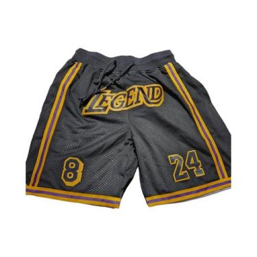 Imagem de Shorts Esportivos Masculinos De Basquete Oversized De Secagem Rápida E