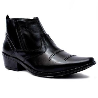 Imagem de Bota Country Cla-Clê Masculina Couro Cano Curto Confortável-Masculino