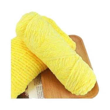Imagem de Fio De Veludo Chenille Macio Para Tricô DIY 100g 130M 1 Meada Acessóri