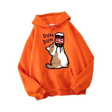 Imagem de Moletom Masculino Casual Harajuku Com Capuz De Gato De Desenho Animado