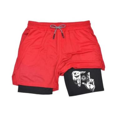 Imagem de Shorts Masculinos De Secagem Rápida 2 Em 1 Para Corrida, Exercícios E 