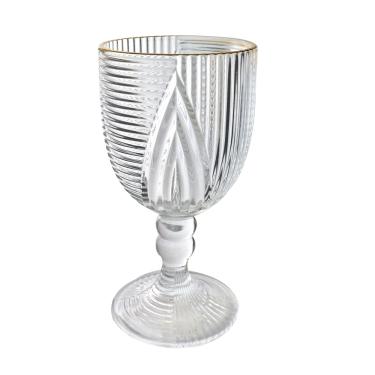 Imagem de Jogo De 6 Taças De Vidro Com Borda Dourada Imperial 350Ml
