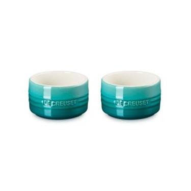 Imagem de CONJUNTO 2 RAMEKINS LE CREUSET 200ML EM CERÂMICA BLEU RIVIERA 79294200990006
