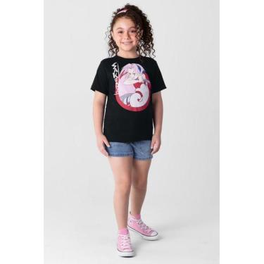 Imagem de Camiseta Naruto infantil unissex Brandili, 10, Preto