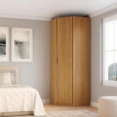 Imagem de Guarda-Roupa Modulado de Canto Altezza Clean 1 Porta Freijó
