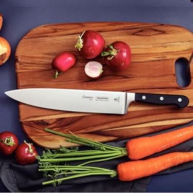 Imagem de Faca Chef Tramontina Century Com Lâmina Em Aço Inox E Cabo Em Policarbonato E Fibra De Vidro 10"