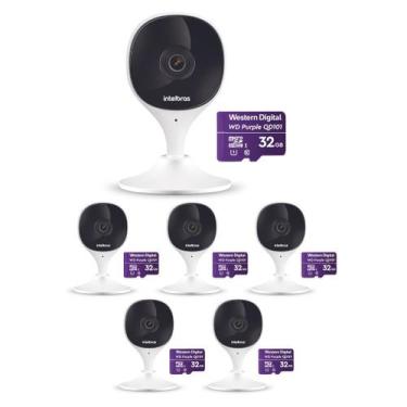 Imagem de Kit 6 Câmeras Wi-Fi Inteligente Com Alarme e Armazenamento em Nuvem + 