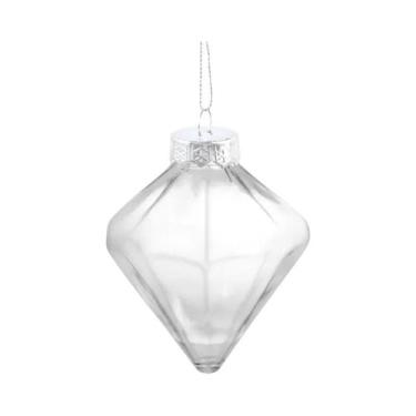 Imagem de Enfeites De Natal Em Plástico Transparente, Bolas Preenchíveis Para Pe