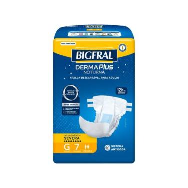 Imagem de Fralda Bigfral Derma Plus Noturna G 7 Unidades, 7 unidades, 7 unidades