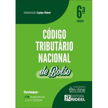 Imagem de Código Tributário Nacional - CTN de Bolso - 6ª Edição (2026) - Rideel,