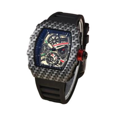 Imagem de Relógio masculino de moda casual europeu e americano em forma de barri