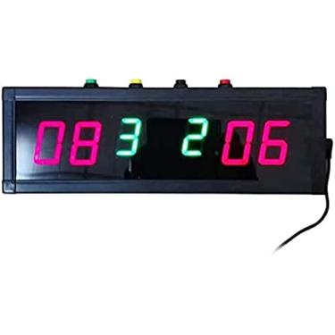 Imagem de Números digitais portáteis sem fio sinuca bilhar placar eletrônico de montagem na parede interna para basquete tênis de mesa beisebol futebol vôlei placares eletrônicos