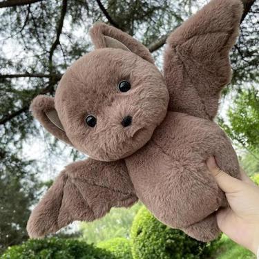 Imagem de Brinquedo De Pelúcia Morcego Cinza 30cm, Decoração Macia De Halloween 