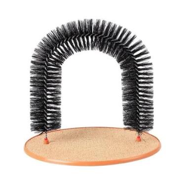 Imagem de Brinquedo Interativo Para Gatos: Arco Escova De Auto-Cuidado Com Almof