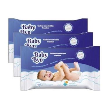 Imagem de Toalhinhas Umedecidas Kit 3 Pacotes Com 100- Baby Byn