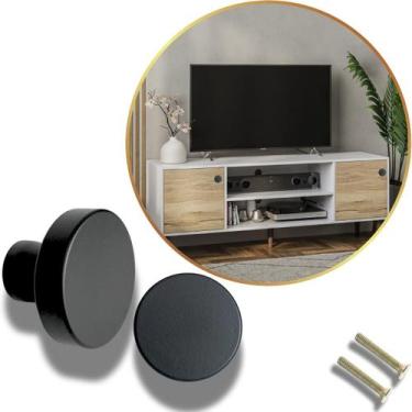 Imagem de Kit 2 Puxador de Gavetas Móveis Cômodas Portas Armários Metal - Compra