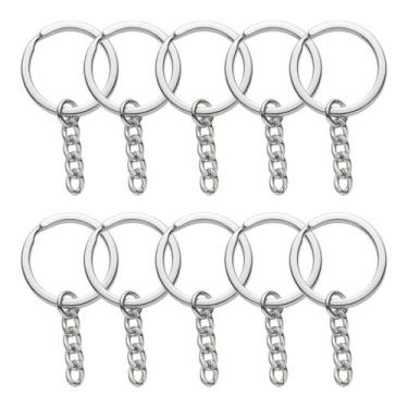 Imagem de Kit 1000 Argolas Chaveiro Italiana 28mm Corrente Atacado - RUSSO ART I