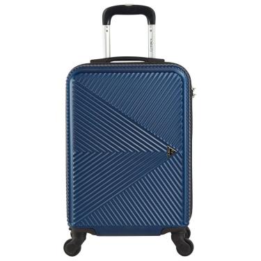 Imagem de Mala de Bordo Pequena para Viagem em Abs Yins 21116 Cadeado Integrado Rodas 360º Azul Marinho