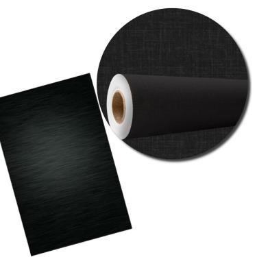 Imagem de Papel de Parede Adesivo Marmorizado Preto 5M X 45CM para Decoração Prática Lavável em PVC Utimix