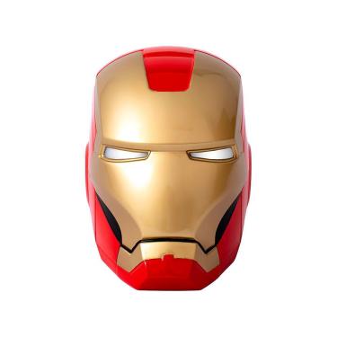Imagem de Luminária de Mesa Capacete Homem de Ferro Colorida Marvel Iron Man Tpc para Leitura e E...