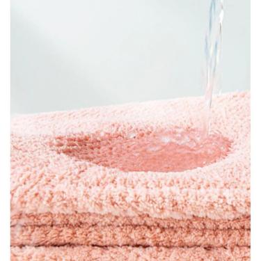 Imagem de Kit Touca de Banho para Secar Cabelo Microfibra Felpuda Alta Absorção com Botão 1 3 Ou...
