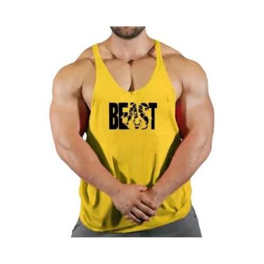 Imagem de Camiseta Sem Mangas Para Academia Masculina, Top De Fitness, T-shirt D