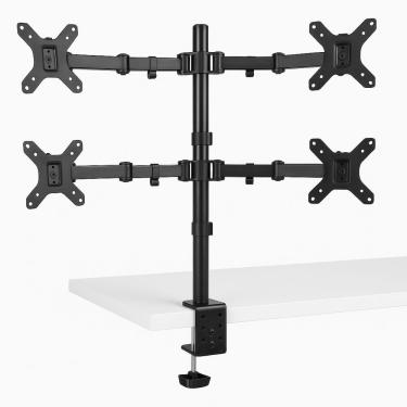 Imagem de Suporte Articulado para Monitores 4 Telas Gamer Morsa 14 a 30 Polegadas Ajuste de Altur...