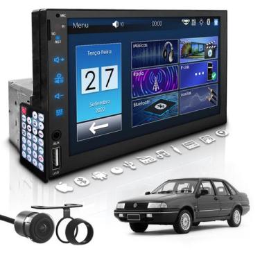 Imagem de Central Multimídia Universal Mp5 Bt 1 Din 7 Espelha Dvd Câm Volks Sant