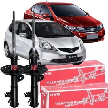 Imagem de Par Amortecedores Dianteira Honda Fit 1.4 1.5 2009 A 2014 - KAYABA