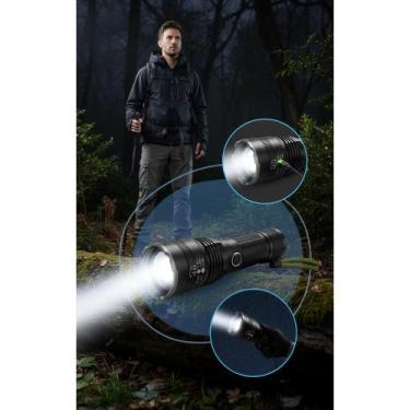 Imagem de 2x Lanterna Tática Potente LED 2km Foco Ajustável Recarregáv - Congrat