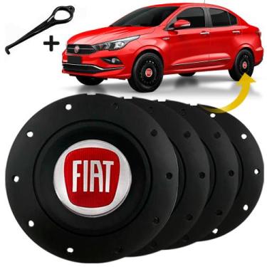 Imagem de Jogo Calota Central Fiat Cronos Uno Idea Aro 13 14 15 Amarok - GFM