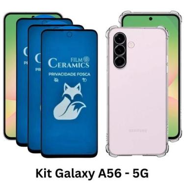 Imagem de Capa Anti Choque TPU + 3UN Película Fosca Privacidade para Samsung Gal