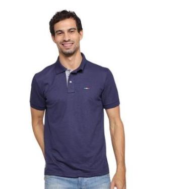 Imagem de Camisa Polo FMF Masculina Básica Piquet no Estilo Bordado Itália-Masculino