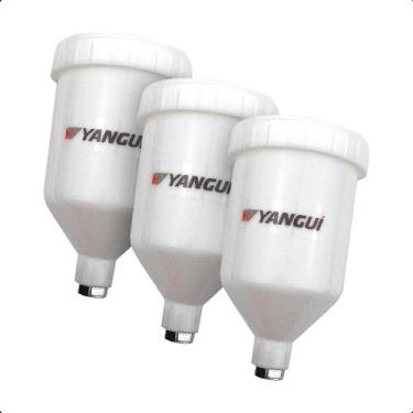 Imagem de kit 3 Copo Pistola De Pintura Universal 600ml - FERON