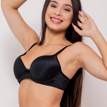 Imagem de Sutiã Fátima Básico - Qtal Lingerie, Preto, 46