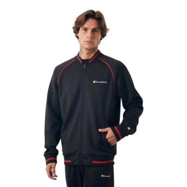 Imagem de Conjunto Agasalho Champion Active Masculino Preto e Vermelho, Preto, M