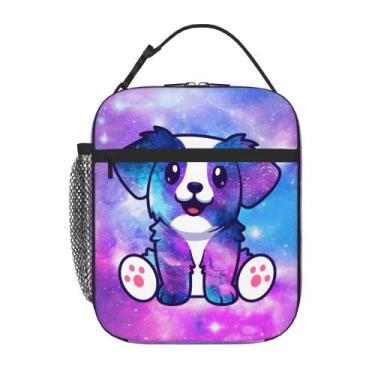Imagem de Lancheira WOEMOZAP Galaxy Puppy Dog isolada para crianças e meninas