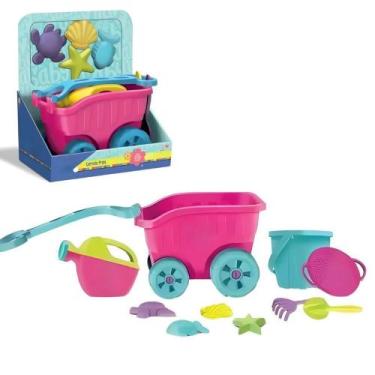 Imagem de Carriola Decpraia Balde Regador Formas Divertoys Pink 8285